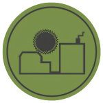 Jerome Environmental Services, LLC (JESLLC) logo featuring a dark olive line-art building and tree inside a green circular background.